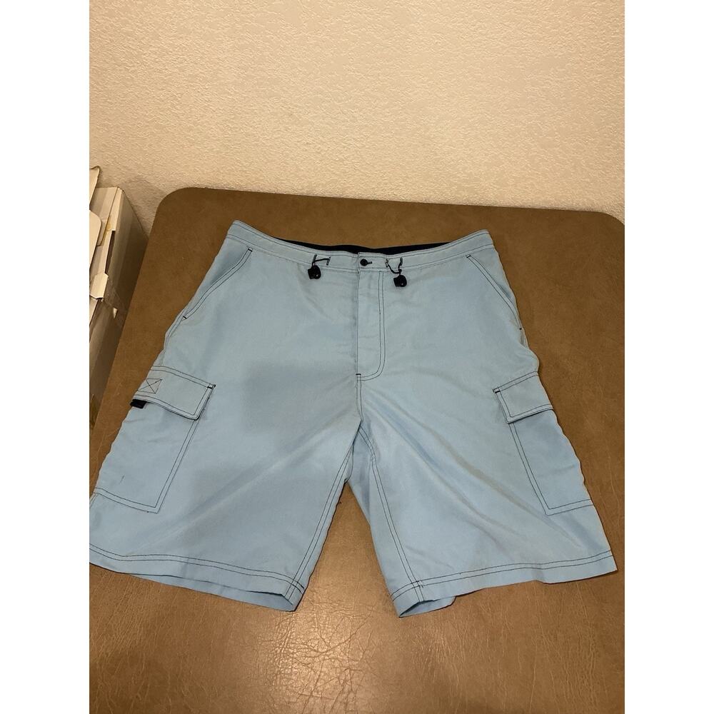 Vintage Claudio Nucci L 36-38 light blue and navy short